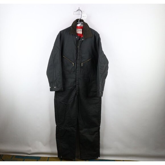 Walls Other - Vtg 90s Walls Blizzard Pruf Mens Large Short Faded Quilted Coveralls Black USA